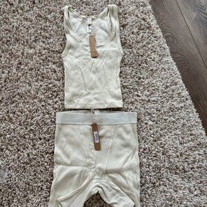 NWT Skims Cotton Rib Tank Top and Boxer Set (XS)
